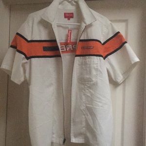 Supreme short sleeve zip up